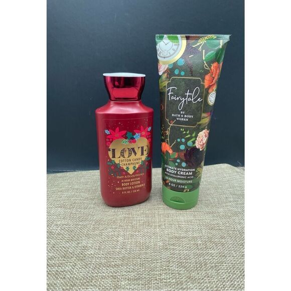 New Bath and Body Works Bundle Love Cotton Candy Body Lotion and Fairytale Body - Picture 7 of 7